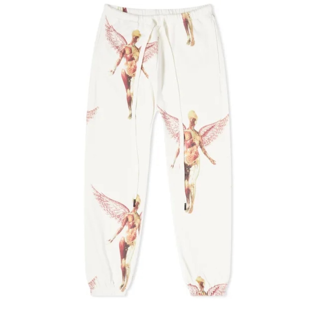 R13 Nirvana in Utero white cotton sweatpants , brand new with tags, s Medium.